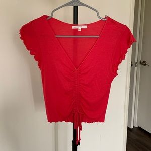 Pink Lettuce Trim Tee